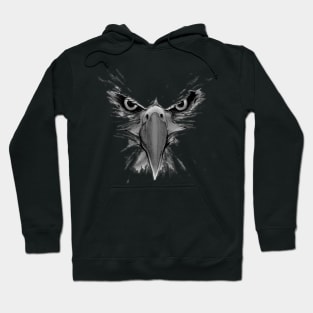 Bald Eagle Drawing Hoodie